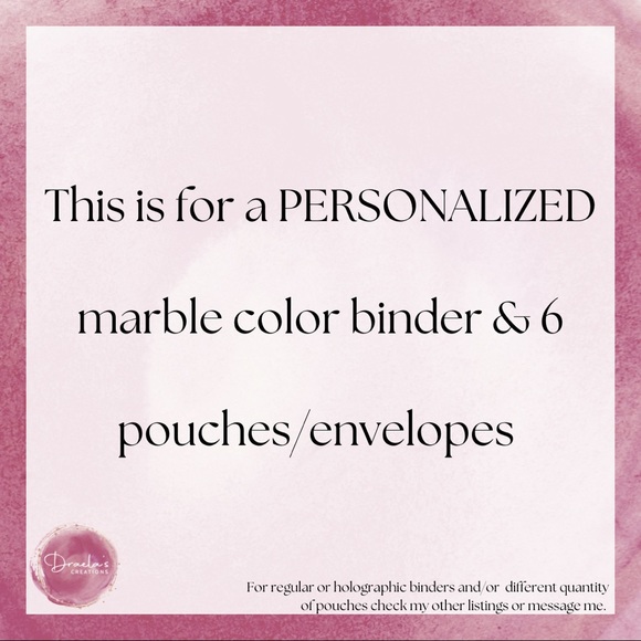 Personalized Cash Binder / Budget Book - Picture 2 of 9